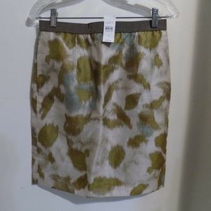 ANN TAYLOR LOFT Splatter Print Skirt, size 2 NEW
